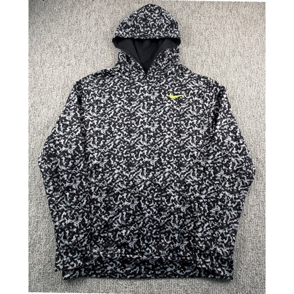 Nike Other - Nike‎ Hoodie Mens XL Grey Camo Therma-FIT Digital Camouflage 717107-012